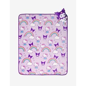 Purple Kids Blanket with Character Design